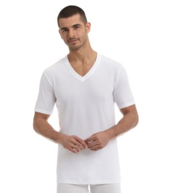 John Bartlett Statements Men's 3-Pack V-Neck Tee Shirts - White