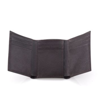Calvin Klein Men's Leather Trifold - Brown