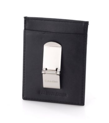 Calvin Klein Men's Front Pocket Wallet - Black