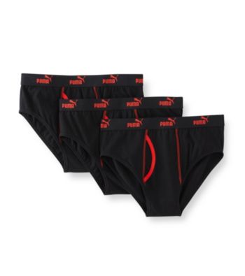 PUMA® Men's 3-Pack Briefs - Black