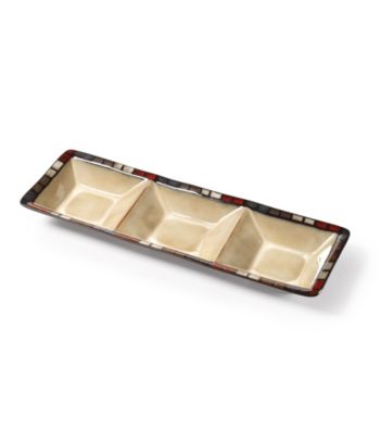 Pfaltzgraff® Everyday Calico 3-Section Tray
