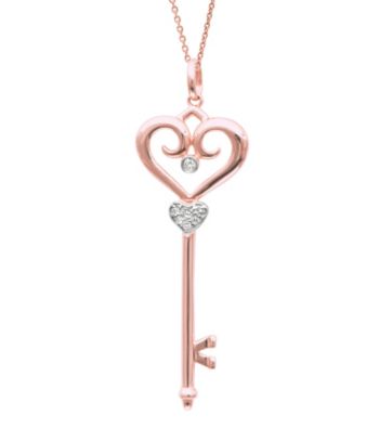 0.05 ct. t.w. Diamond Fleur de Lis Pendant Necklace
