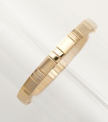 Napier® Matte Stretch Bracelet - Goldtone