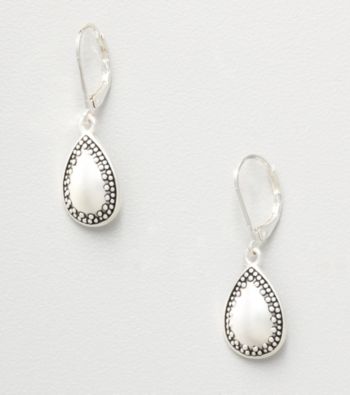 Napier® Teardrop Earrings - Silvertone