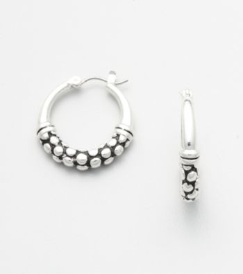 Napier® Oval Hoop Earrings - Silvertone