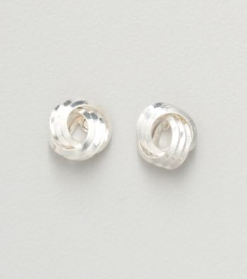 Napier® Knotted Stud Earrings - Silvertone