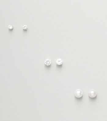 Napier® Pearl/Crystal Set Earrings
