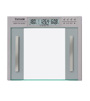 Taylor® Glass Body Fat Scale