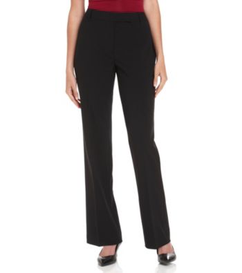 Chaus Black Straight-Leg Emma Pants