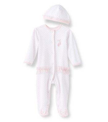 Little Me® Girls' Prima Ballerina Footie with Cap