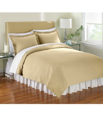 Matelasse Cream Coverlet Bedding Collection by Charisma®