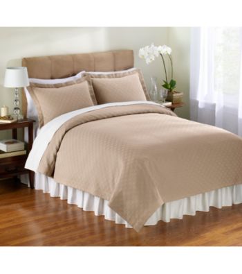 Matelasse Taupe Coverlet Bedding Collection by Charisma®
