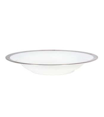 Lauren Ralph Lauren Hewitt Platinum Rim Soup Bowl