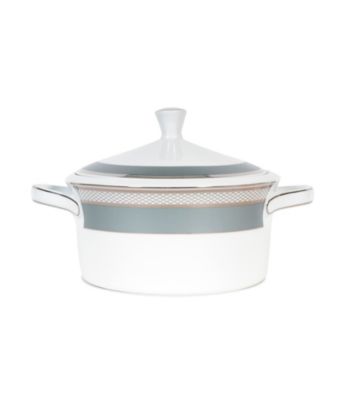 Lauren Ralph Lauren Silk Ribbon Slate Round Covered Casserole