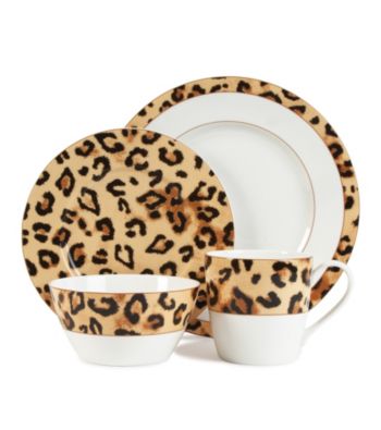 Lauren Ralph Lauren Safari Leopard 4-pc. Place Setting