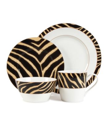 Lauren Ralph Lauren Safari Zebra 4-pc. Place Setting