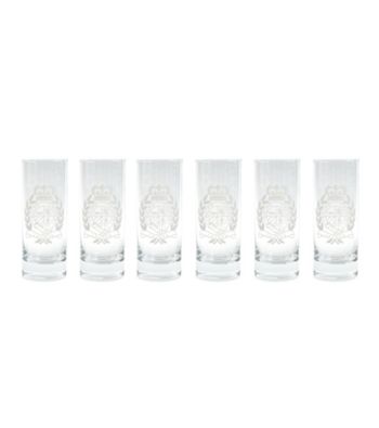 Lauren Ralph Lauren Classic Crest Barware Set of 6 Shot Glasses