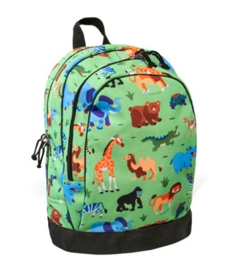 Wildkin Olive Kids Wild Animals Sidekick Backpack - Green