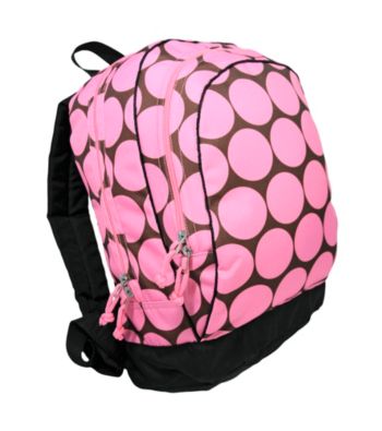 Wildkin Big Dots Sidekick Backpack - Pink/Mocha
