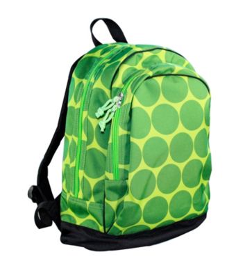 Wildkin Big Dots Sidekick Backpack - Green/Yellow
