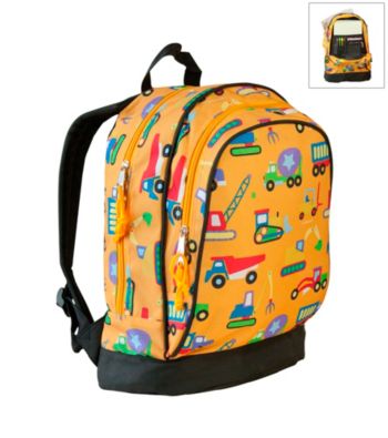Wildkin Olive Kids Under Construction Sidekick Backpack - Orange