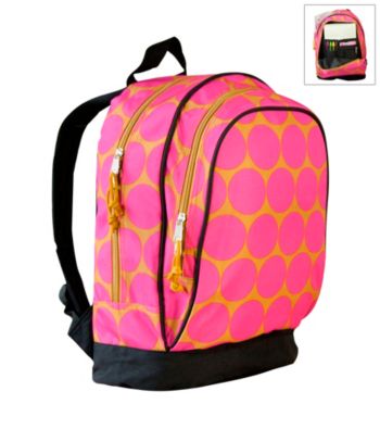 Wildkin Big Dots Sidekick Backpack - Pink/Yellow