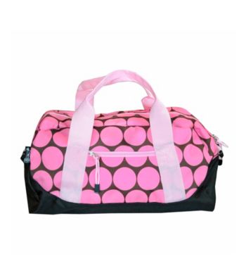 Wildkin Big Dots Duffel Bag - Pink/Mocha
