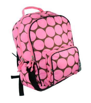 Wildkin Big Dots Pink Macropak Backpack - Pink/Mocha