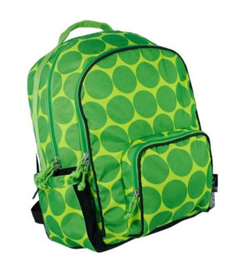 Wildkin Big Dots Green Macropak Backpack - Green/Yellow