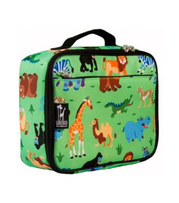 Wildkin Olive Kids Wild Animals Lunch Box - Green