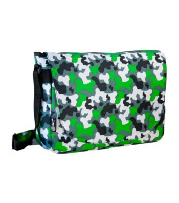 Wildkin Camo Laptop Messenger Bag - Green/Multi