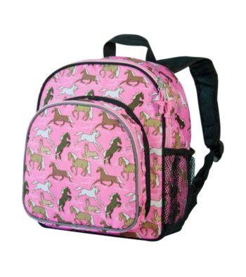 Wildkin Horses in Pink Pack 'n Snack Backpack - Pink
