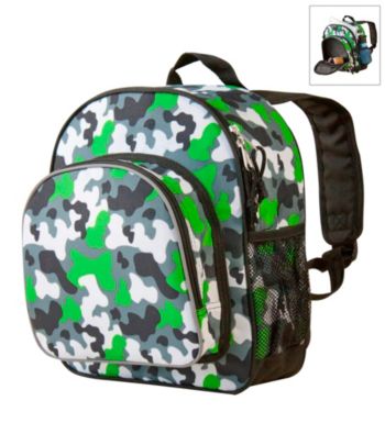 Wildkin Camo Pack 'n Snack Backpack - Green/Multi