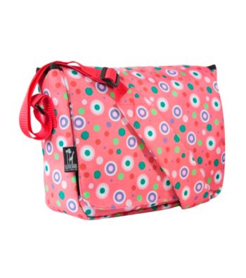 Wildkin Polka Dots Kickstart Messenger Bag - Pink/Multi