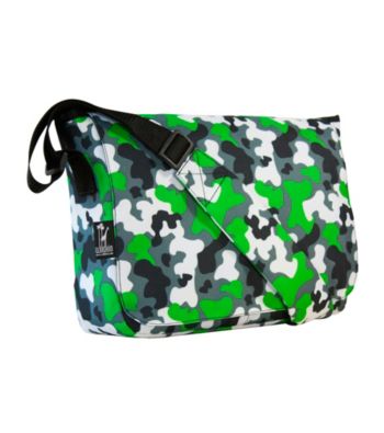 Wildkin Camo Kickstart Messenger Bag - Green/Multi