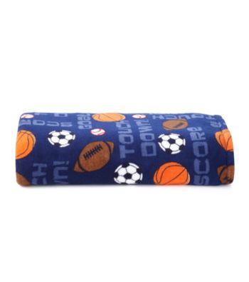 LivingQuarters Kids Sports Micro Cozy Blanket