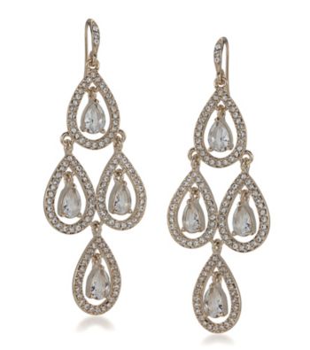 Carolee® Pave Crystal Chandelier Earrings