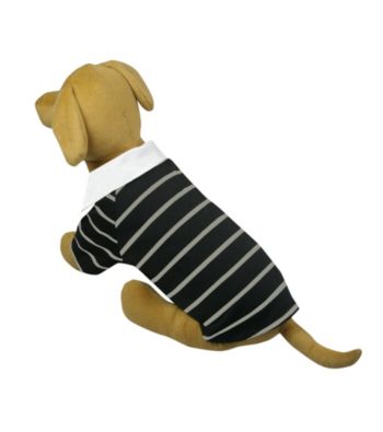 Pet Life™ Fashion Collared Striped Polo Shirt