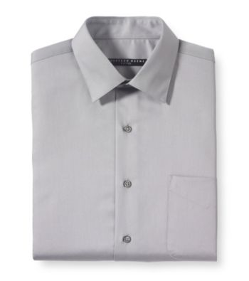 Geoffrey Beene® Men's Sateen Dress Shirt - Gun Metal