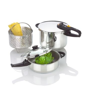 Fagor Duo Combi 5-pc. Stainless Steel Pressure Cooker Set