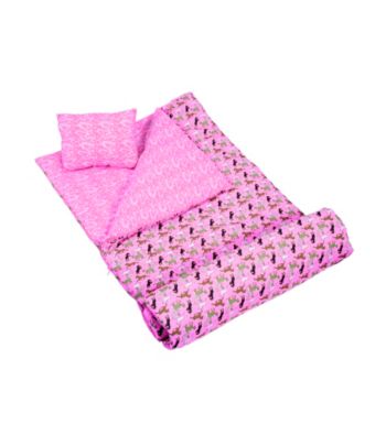 Wildkin Horses in Pink Sleeping Bag