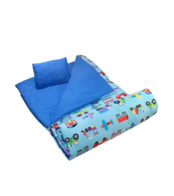 Wildkin Olive Kids Trains, Planes & Trucks Sleeping Bag