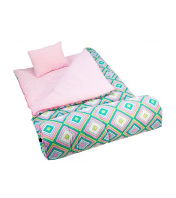 Wildkin Pink Retro Sleeping Bag
