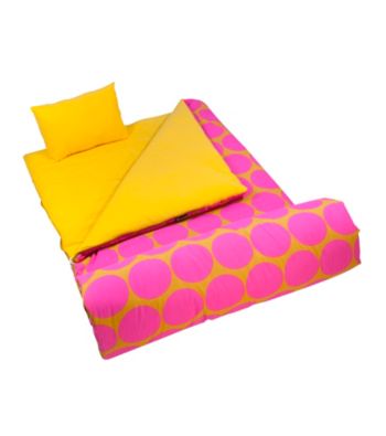 Wildkin Big Dots Hot Pink Sleeping Bag