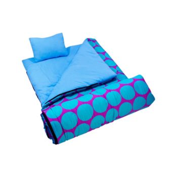 Wildkin Big Dots Aqua Sleeping Bag