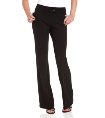 Memoir Juniors' Sunset Extended-Tab Black Pants