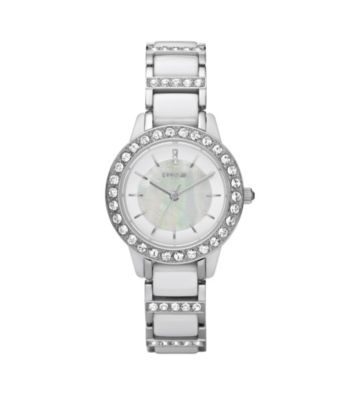 Fossil® Jessie Ceramic White Watch