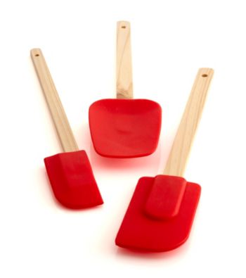Bethany Housewares Set of 3 Silicone Spatulas - Red