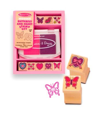 Melissa & Doug® Butterfly and Heart Stamp Set
