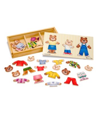 Melissa & Doug® Wooden Bear Family Dress-Up Set